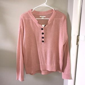 american eagle button up sweater